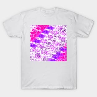 Sponge Print Pink/Purple/Black T-Shirt
